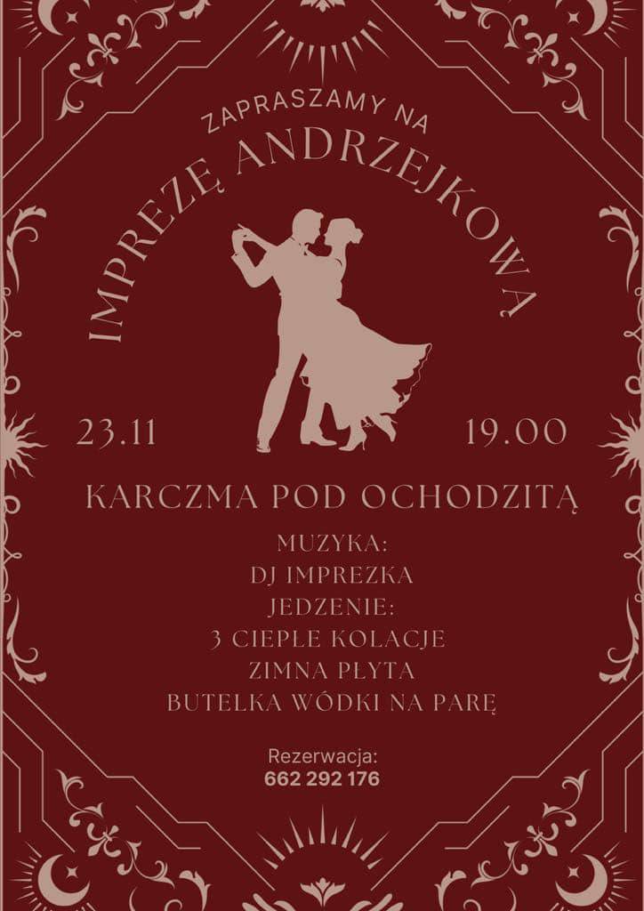 Plakat zabawy Andrzejkowej